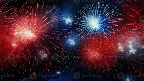 Sparkling red blue white celebration fireworks 30724543 Stock Photo at ...