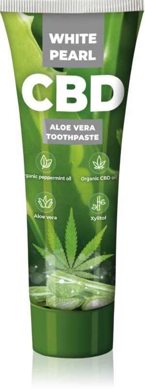 White Pearl Cbd Aloe Vera Dentífrico Notinopt