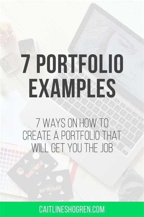 7 examples on how to create a unique portfolio design — caitlin e ...