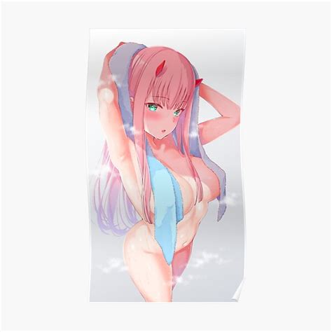 Zero Two Take A Bath Poster For Sale By Leonleo Redbubble