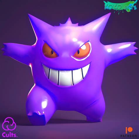 STL file Gengar・3D print design to download・Cults