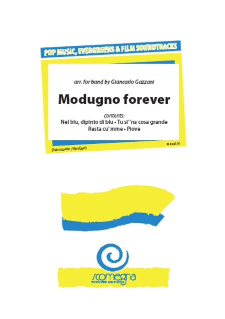 Modugno Forever By Domenico Modugno Concert Band Sheet Music