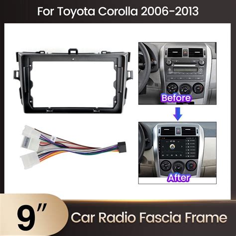 Marco De Radio De Coche De 9 Pulgadas Para Toyota Corolla 2006 2011