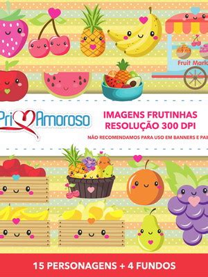 Kit Digital Frutinhas Imagens Png Compre Produtos Personalizados No Elo