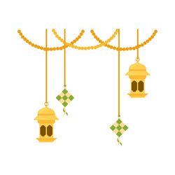 Idul fitri decorations Royalty Free Vector Image