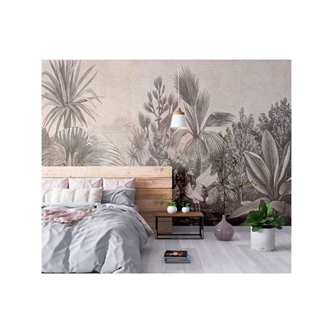 Mural Tropical Selva By Anima Deco Queen Of Palms Sepia Anim