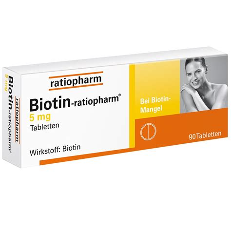 Biotin Ratiopharm Mg Tabletten St Shop Apotheke