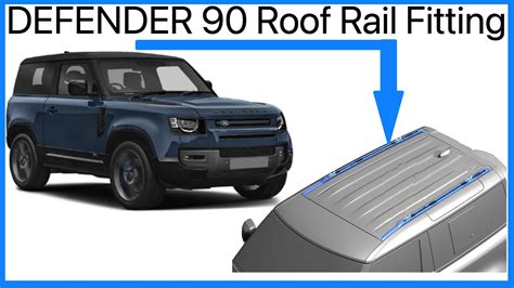 New Land Rover Defender 90 Roof Rack Rail Fitting Guide VPLER0190