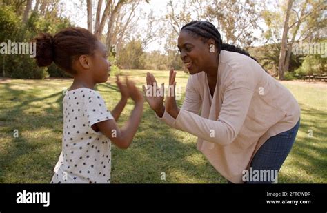 African American Grandmother Granddaughter Playing Stock Videos