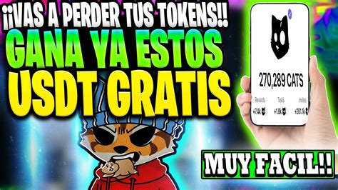 GANA 11 USDT GRATIS En El AIRDROP De CATS AIRDROP CONFIRMADOUSDT