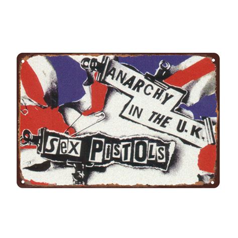 Sex Pistols Rock Band Vintage Tin Signs Wooden Signs 8 12Inch 12 16Inch