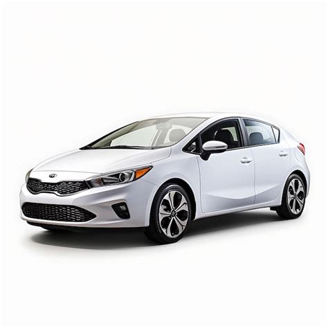 Premium AI Image | Car Isolated on White Background Kia Forte White Car ...