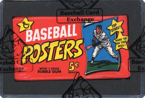 Lot 1622 1968 Topps Baseball Posters Wax Pack BBCE