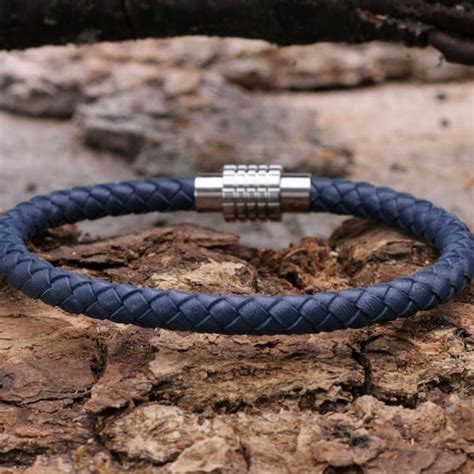 Braided Leather Bracelet Etsy