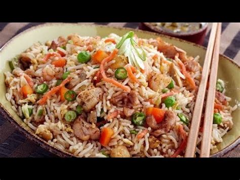 Chicken Fried Rice Restaurant Style Indian Street Food Indo Chinese