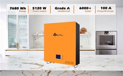 Cloudenergy V Ah Wall Mounted Lithium Lifepo Deep Cycle Battery