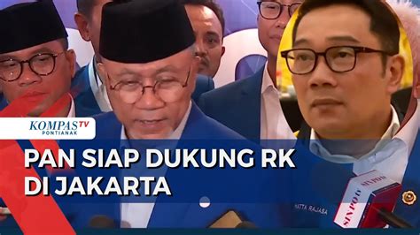 Ketum Zulhas Sebut Pan Siap Usung Ridwan Kamil Di Pilkada Jakarta Youtube