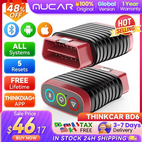 MUCAR THINKCAR BD6 Bluetooth Scanner Car Diagnostic Tool OBD2 Scanner