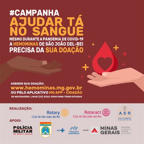 Ajudar tá no sangue campanha incentiva doação em São João del Rei