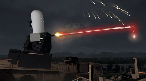 C RAM System In Action At Night Jet Shot Down CRAM Phalanx CIWS