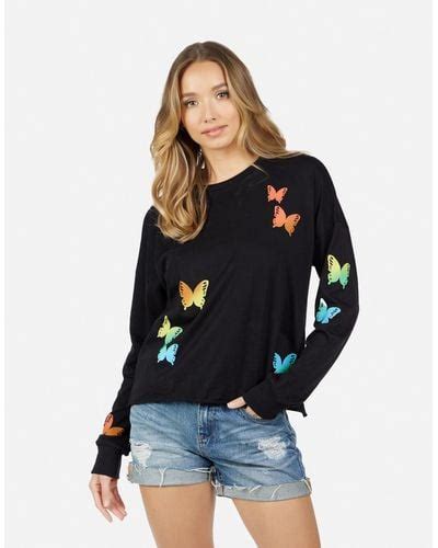 Lauren Moshi Butterfly Tops For Women Lyst