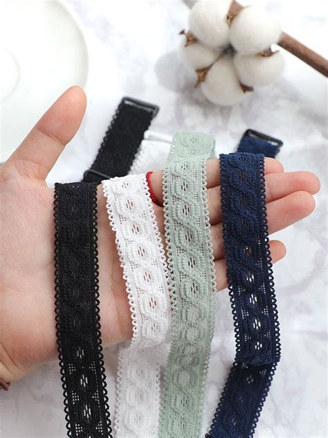 Lace Bra Strapstretch Bra Strap Replacementshoulder Etsy Bra Straps Lace Bra Diy Choker