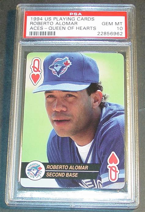 Roberto Alomar Us Playing Cards Queen Of Hearts Psa Pop Ebay