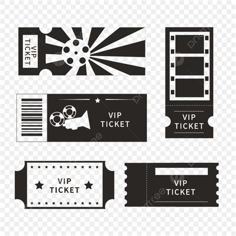 Vintage Movie Ticket Clip Art