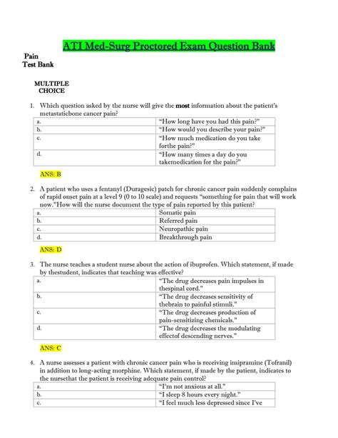 Solution Ati Med Surg Test Bank Studypool