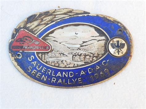 Emblem Mascot Badge ADAC Sauerland Seen Rallye 1969 Catawiki