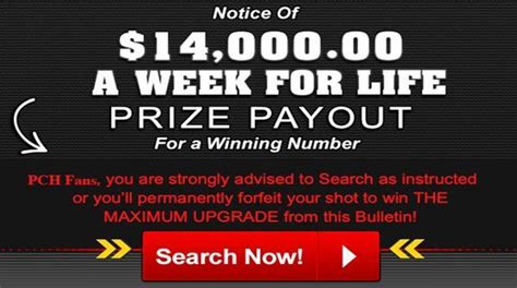 Pch 7000 A Week For Life Sweepstakes Win For Life Sweepstakes Pch