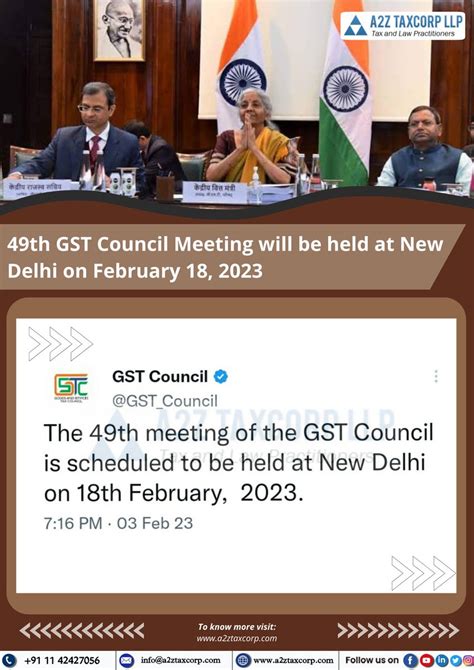 CA Bimal Jain On Twitter Important Update 49th GST Council