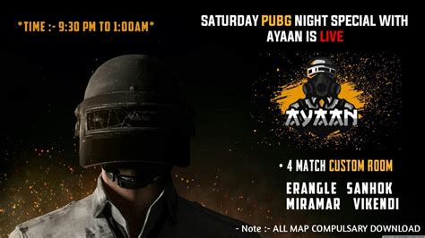 Pubg Mobile Let S Go Again At Sanhok Custom Room Ayaan Is Live