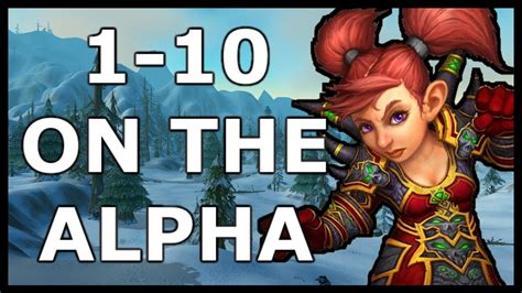 Classic Wow Alpha 1 10 Leveling Youtube