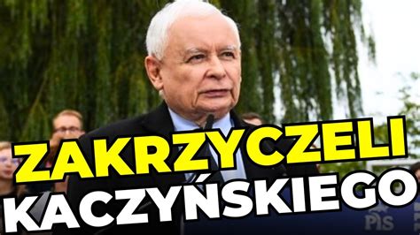 PRZERWANE SPOTKANIE KACZYŃSKIEGO Tłum ZAKRZYCZAŁ prezesa PiS Wymowna