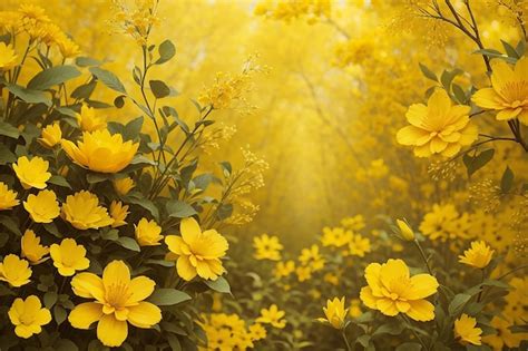 Premium Photo | Yellow Nature background