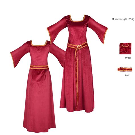 Gothel Cosplay Costume Anime Red Dress Mother Cos Jumpsuit Adult Women