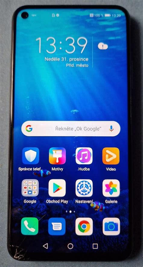 Mobilní telefon Honor 20 (YAL-L21) Midnight Black - poškozený displej ...