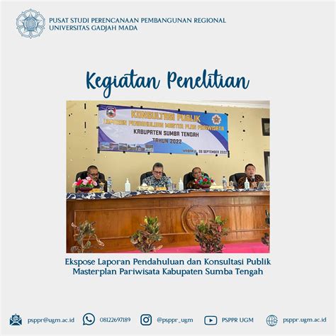 Kegiatan Penelitian Ekspose Laporan Pendahuluan Dan Konsultasi Publik