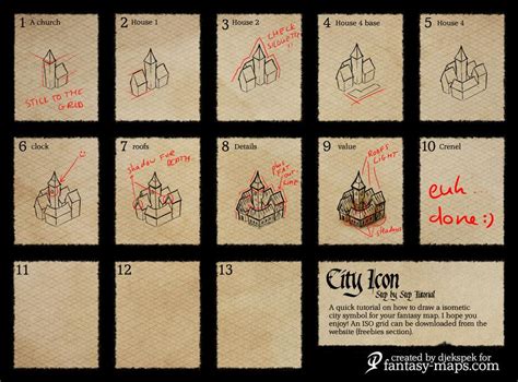 Fantasy Map Step By Step City Icon By Djekspek On DeviantArt Fantasy