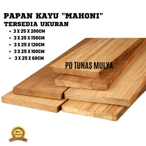 Jual Papan Kayu Jati Belanda Pinus Mahoni Lebar 20cm Ukuran 3 X 25 X