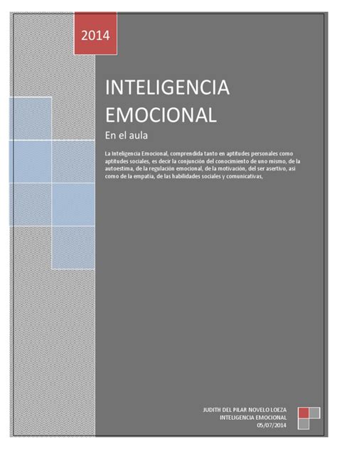 PDF INTELIGENCIA EMOCIONAL ACTIVIDADES DOKUMEN TIPS