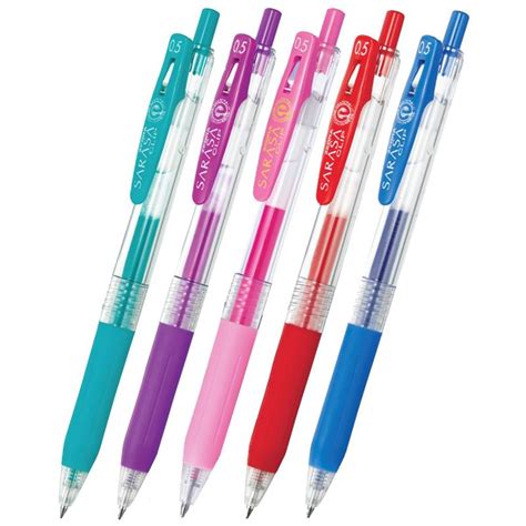 Zebra Sarasa Clip Gel Pens Mm Single Colours