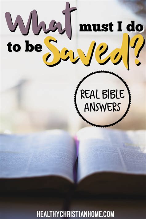 How To Be Saved According To The Bible Gods Simple Plan Of Salvation