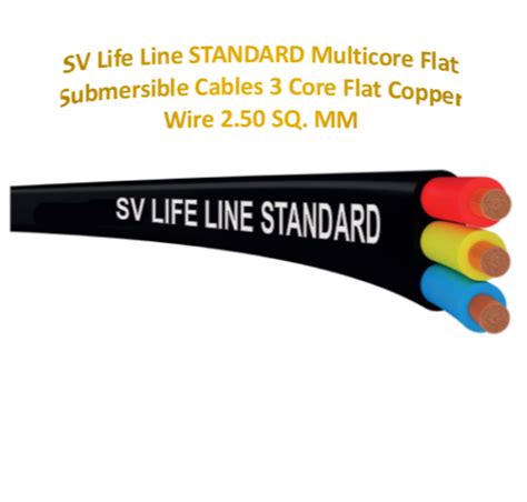 Sv Life Line Standard Multicore Flat Submersible Cables Core Flat