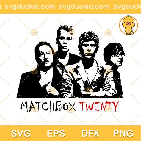 Match 20 SVG Matchbox Twenty Band SVG