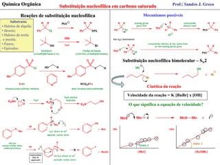 Sandrogreco Aula Quim Org Substitui O Nucleof Lica Em Carbono