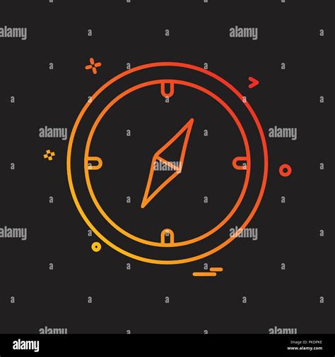 Compass Icon Design Vector Stock Vector Image And Art Alamy