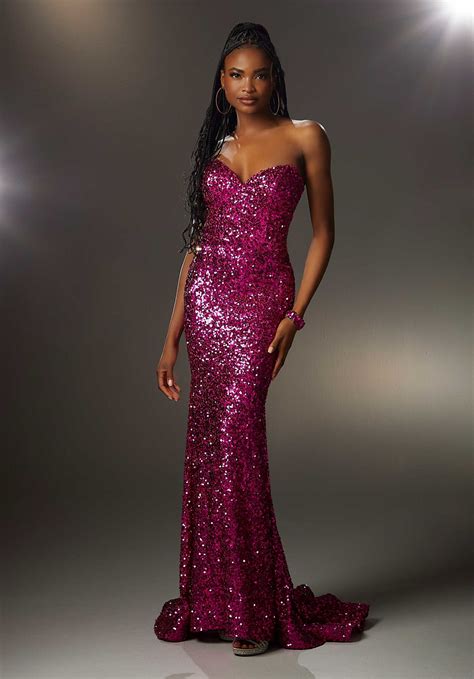 Pink Sequin Prom Dresses 2022