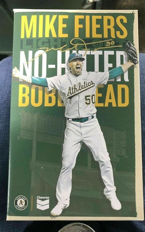 Oakland A S Mike Fiers No Hitter Sga Bobblehead Bobble Ebay